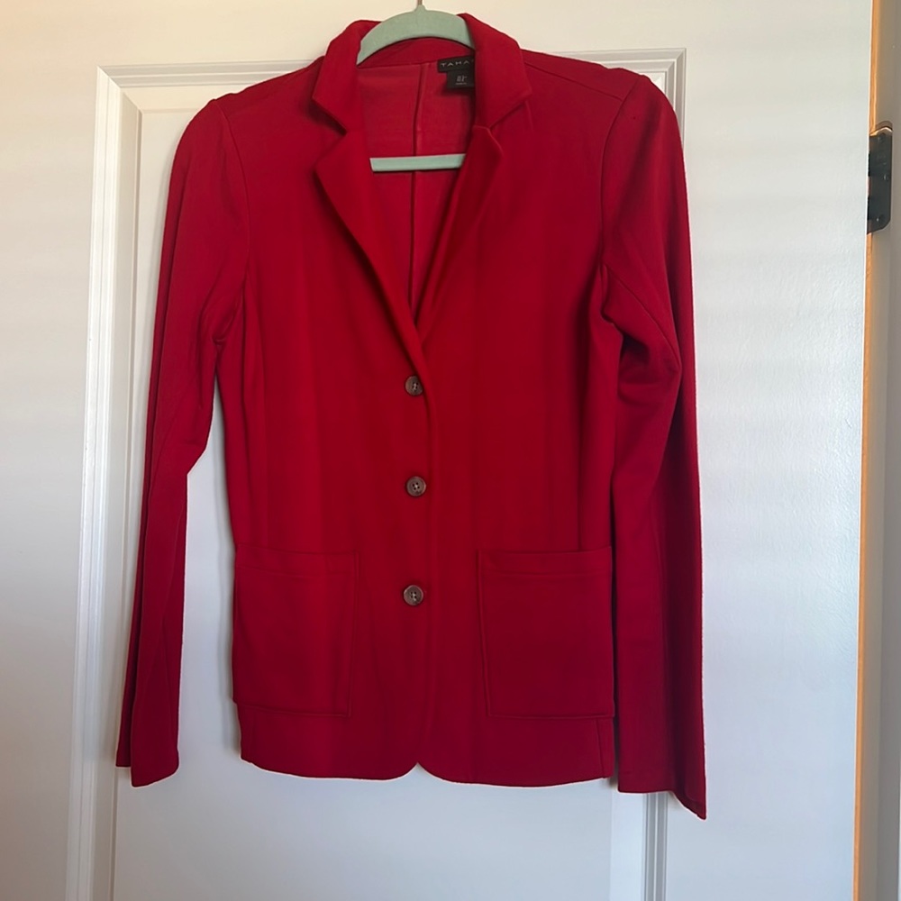 Red blazer jacket